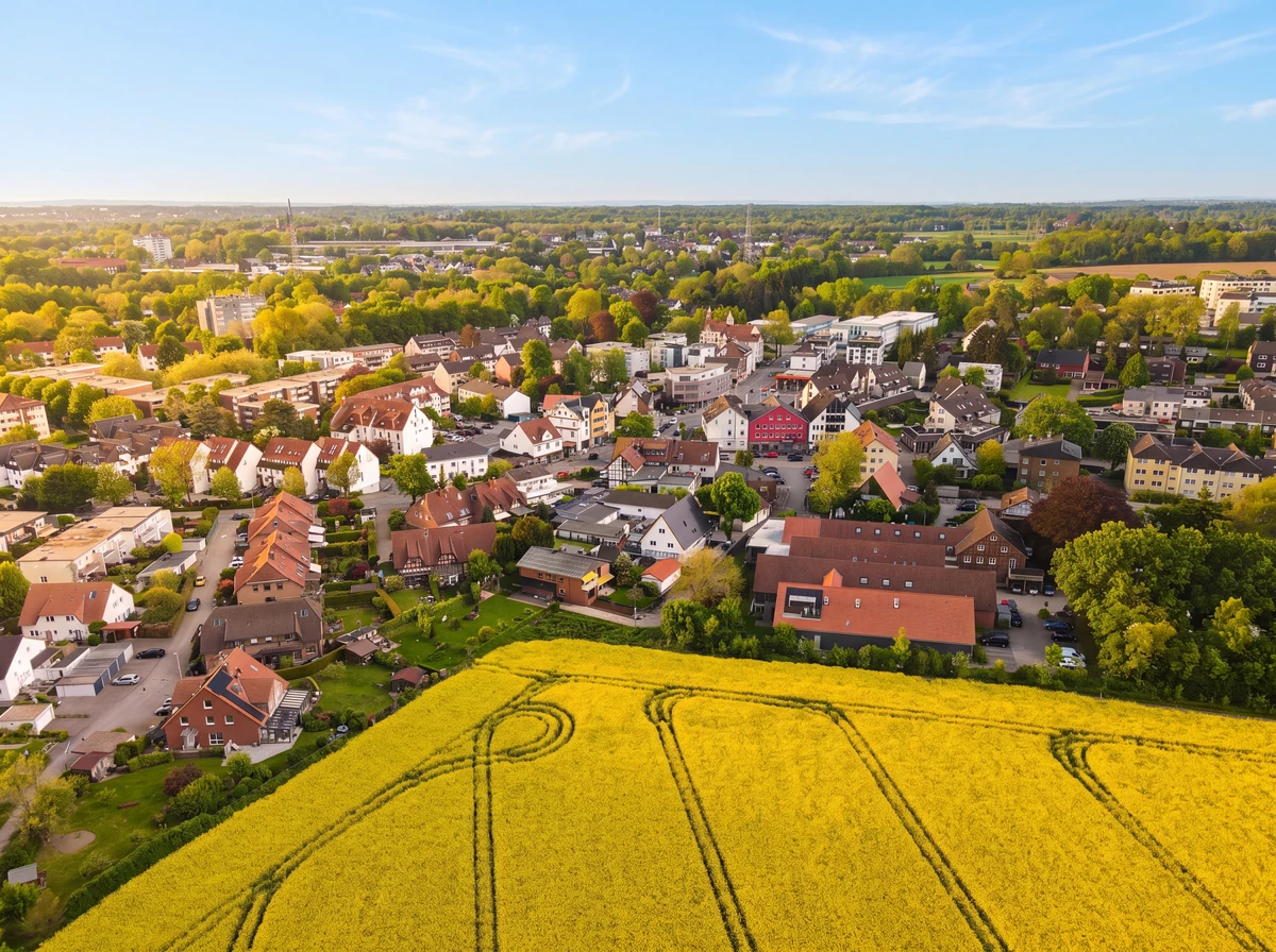 Drohnenaufnahme über Bochum Eppendorf